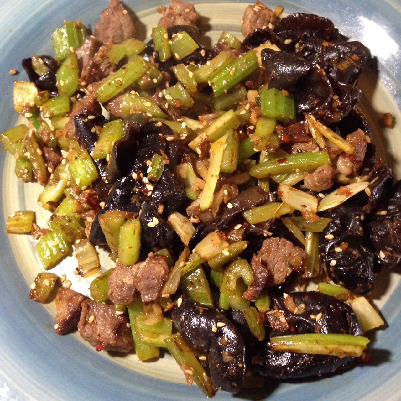 孜然牛肉粒