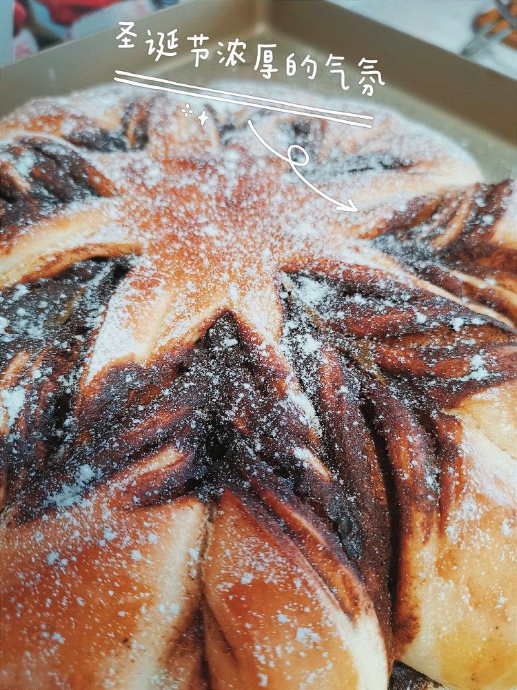 🎄【圣诞限定】一次发酵肉桂红糖雪花面包❄️