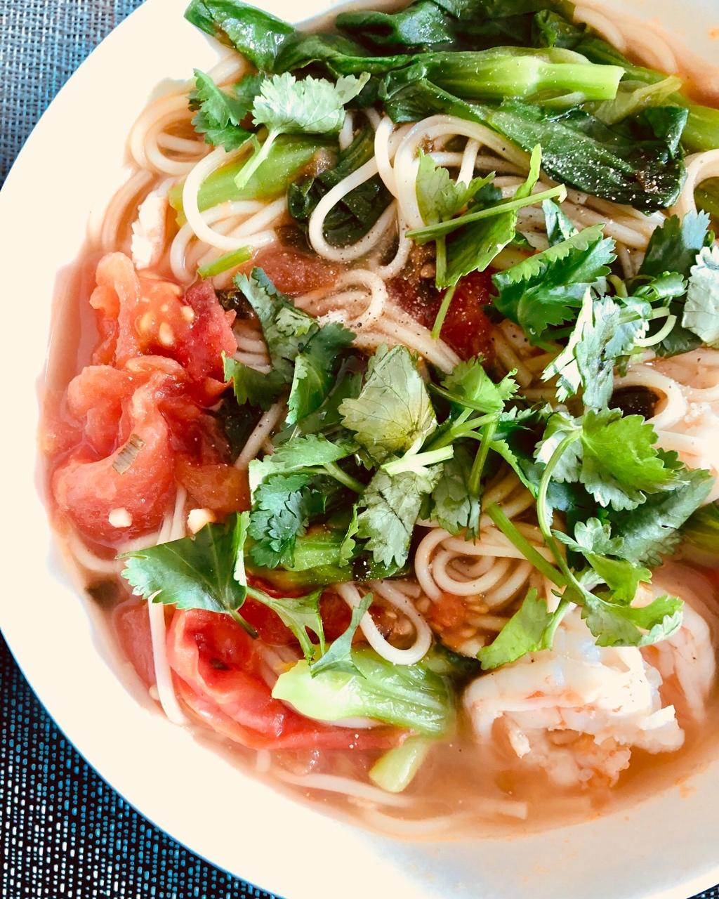 虾仁西红柿热汤面丨健康·三餐<好好吃饭8>