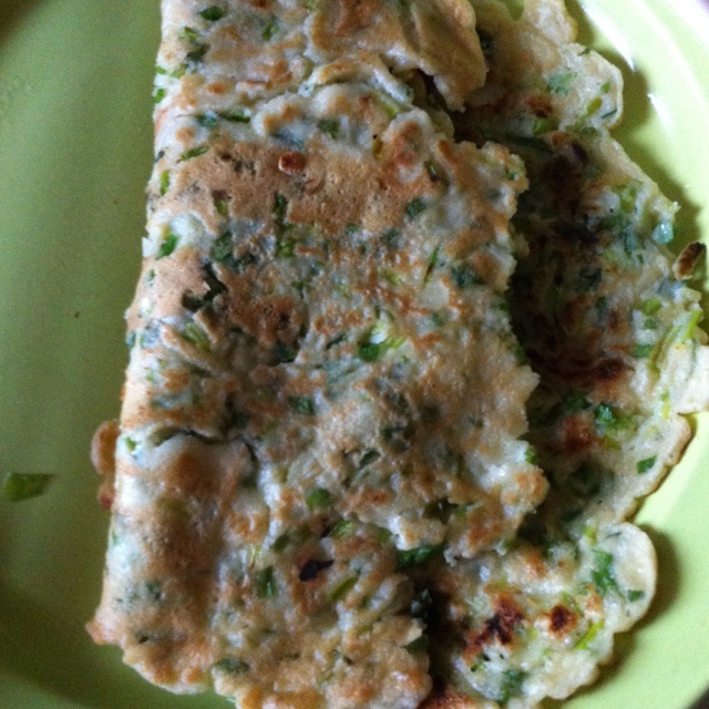 葱花鸡蛋薄饼