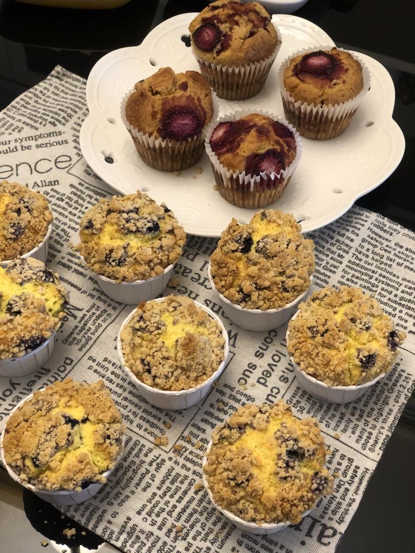 星巴克家蓝莓麦芬