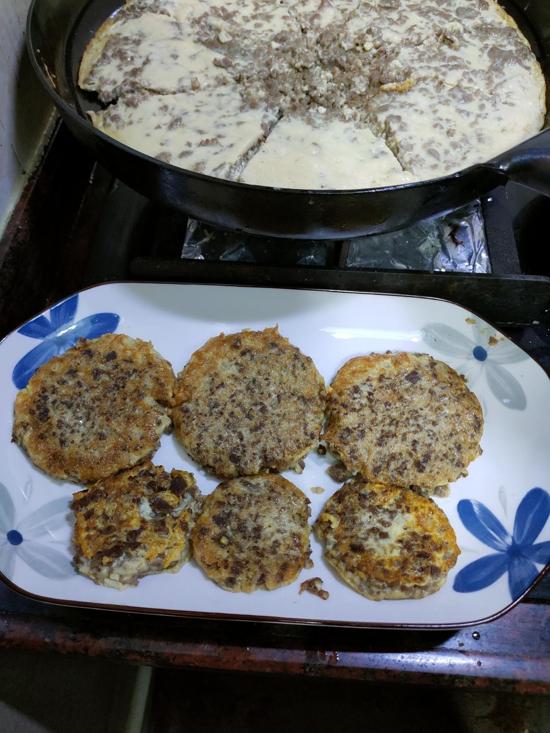 蔬菜鸡蛋牛奶煎饼