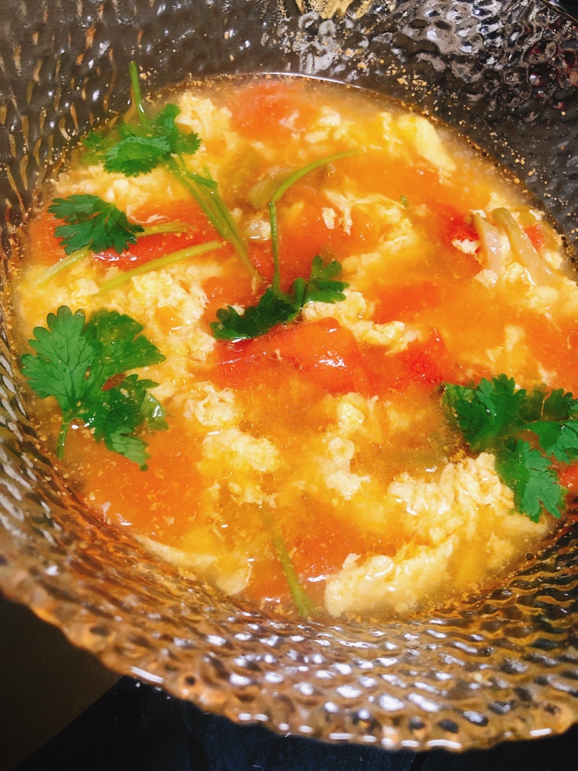 番茄榨菜蛋汤