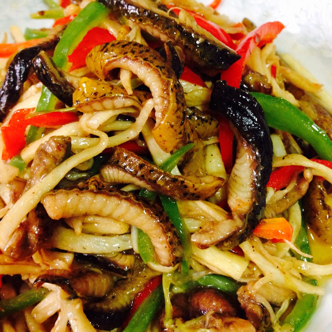 妙文_2015做的茭白炒鳝丝