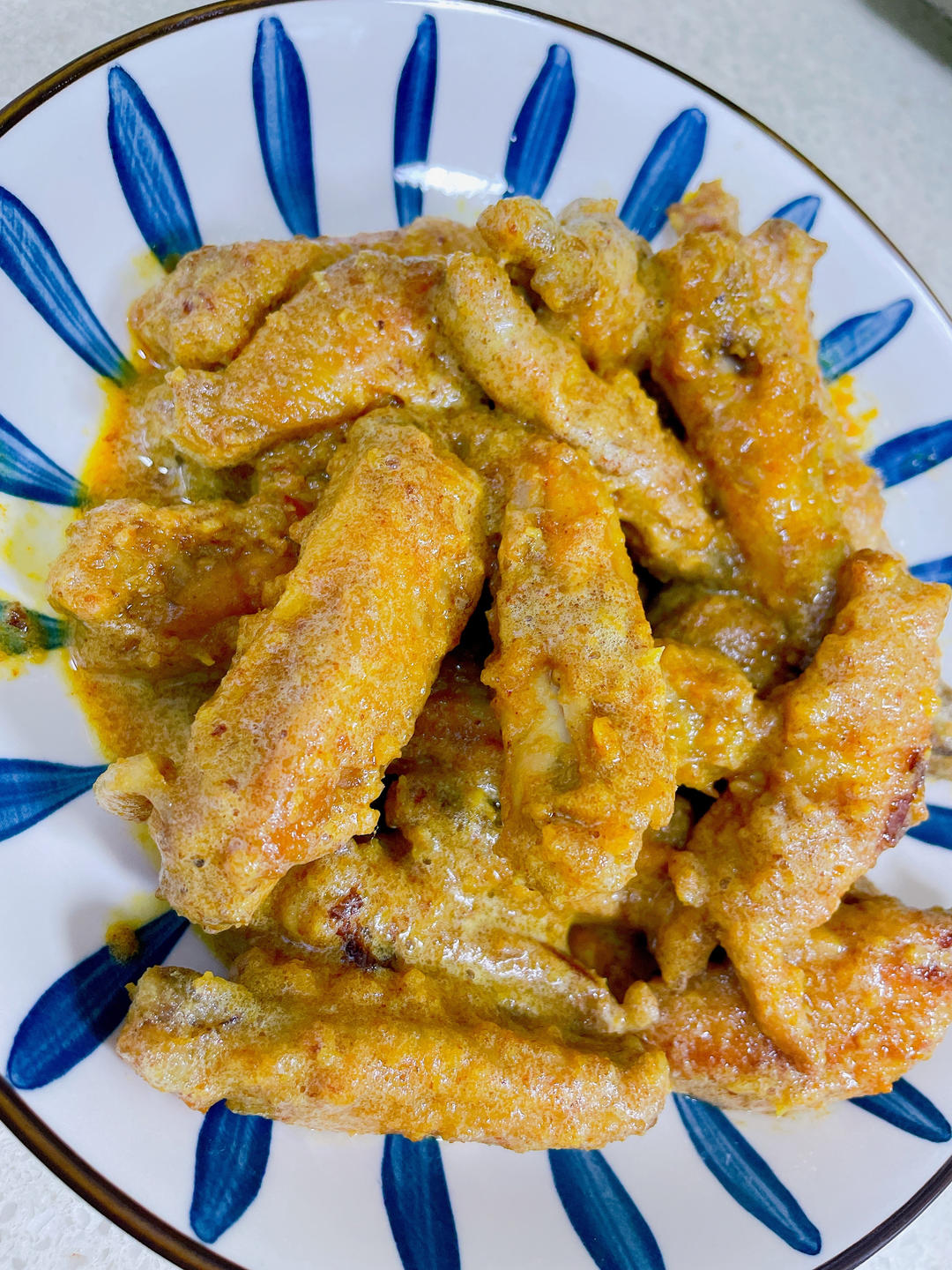 大人小孩都爱的咸蛋黄焗鸡翅