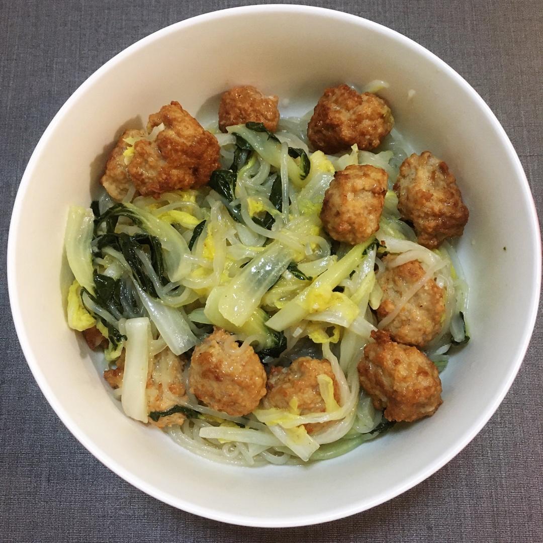 肉丸粉丝白菜锅