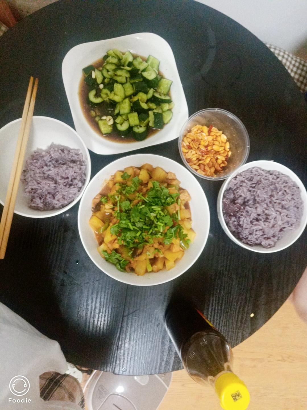 ㊙️香菇土豆肉沫拌饭❗️比外卖还好吃