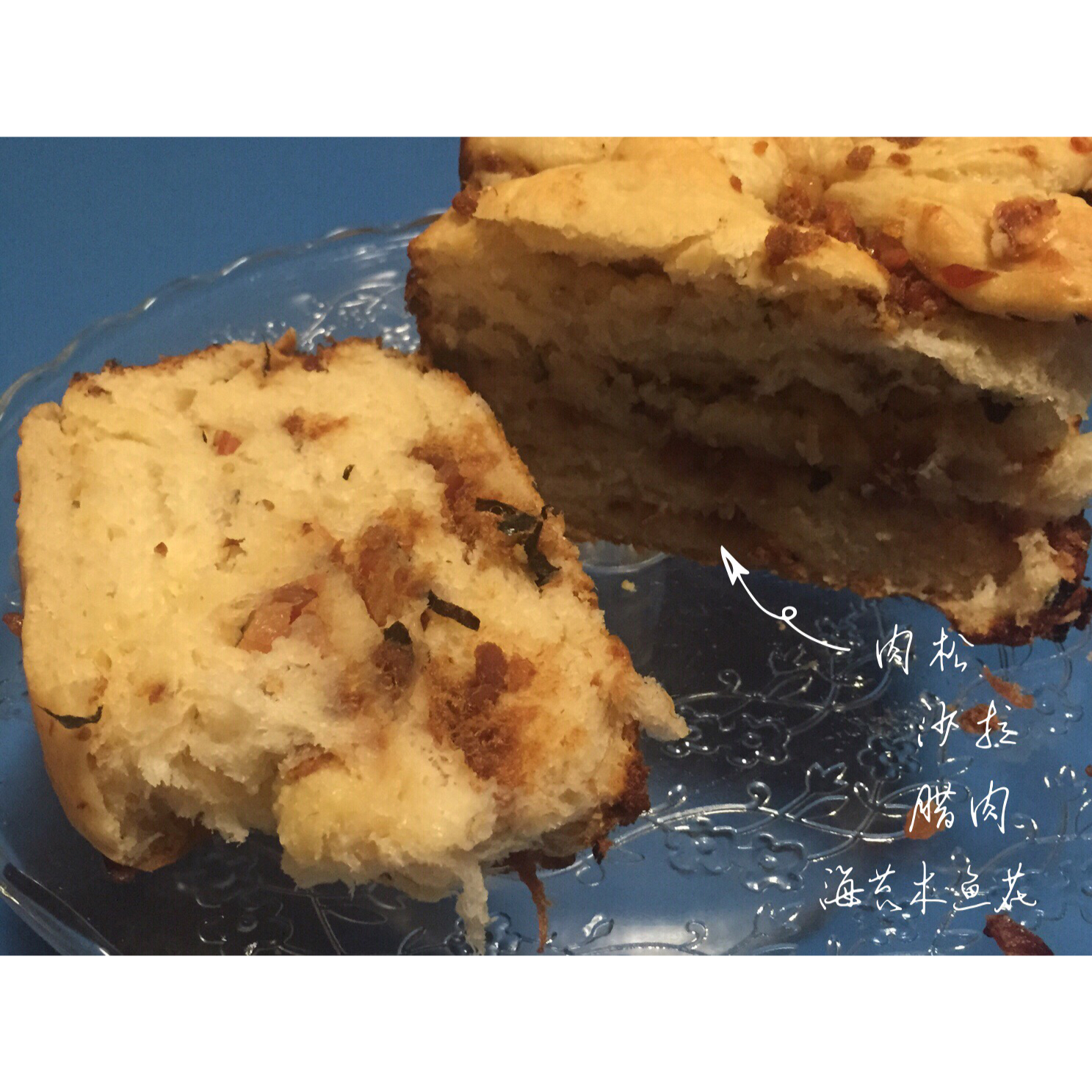 肉松手撕面包—超软会爆浆的面包哟