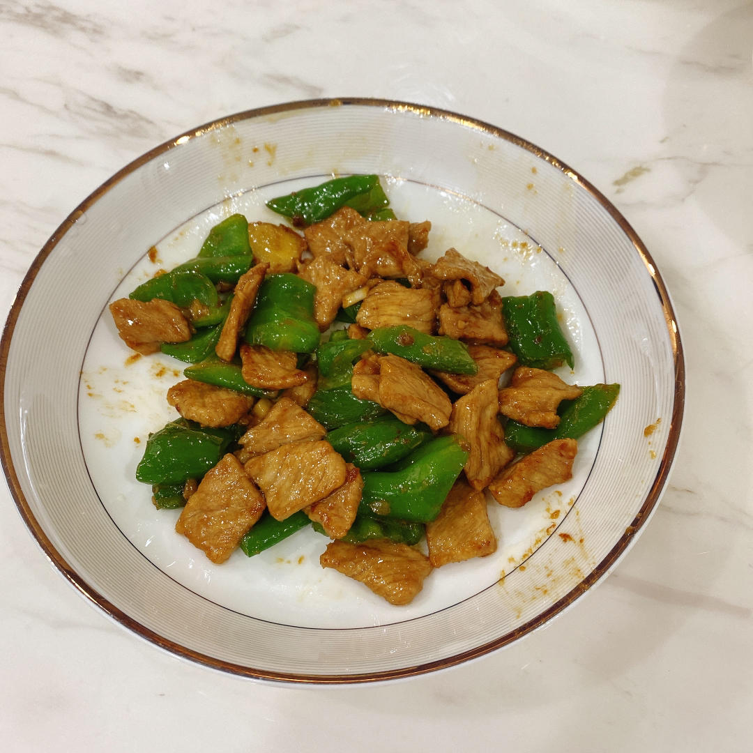 青椒炒肉片