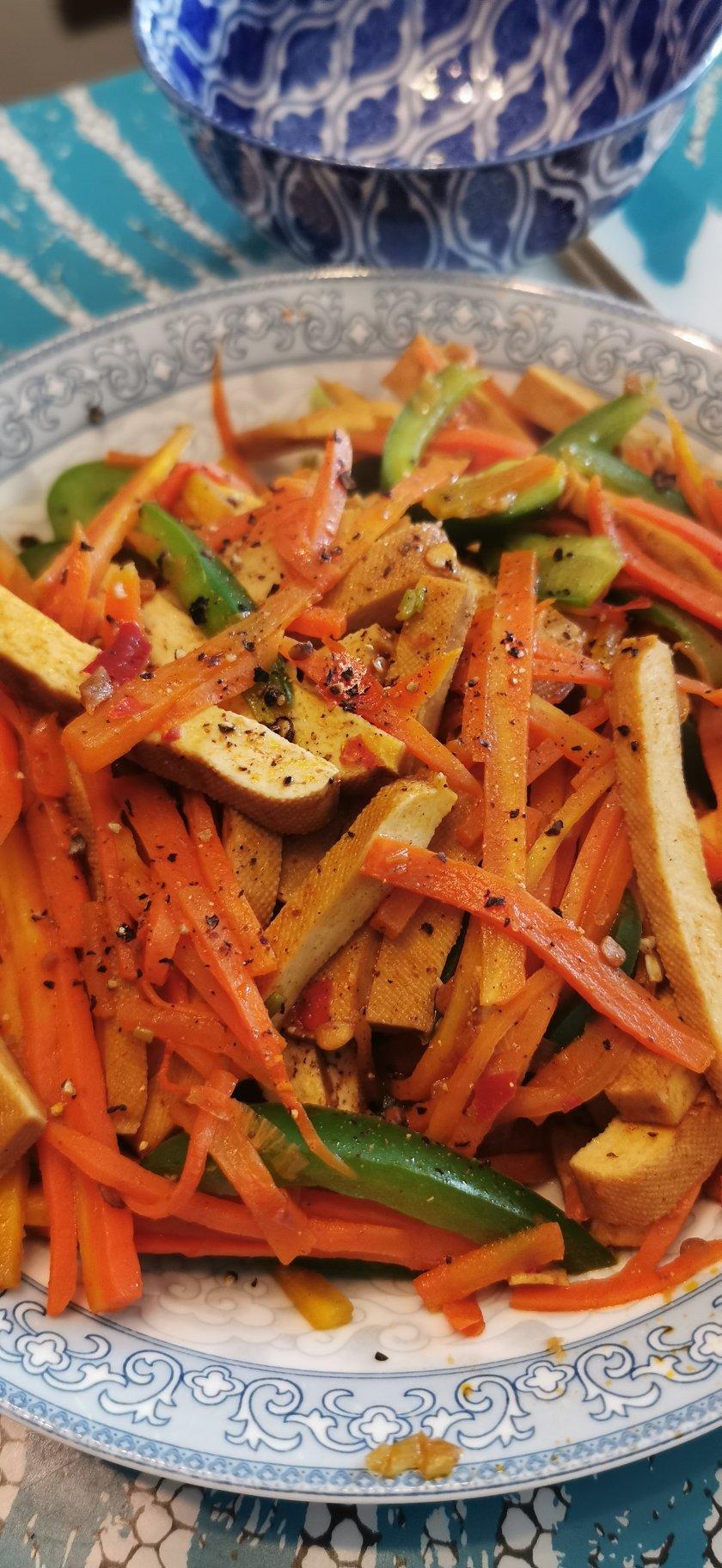 青椒豆腐干