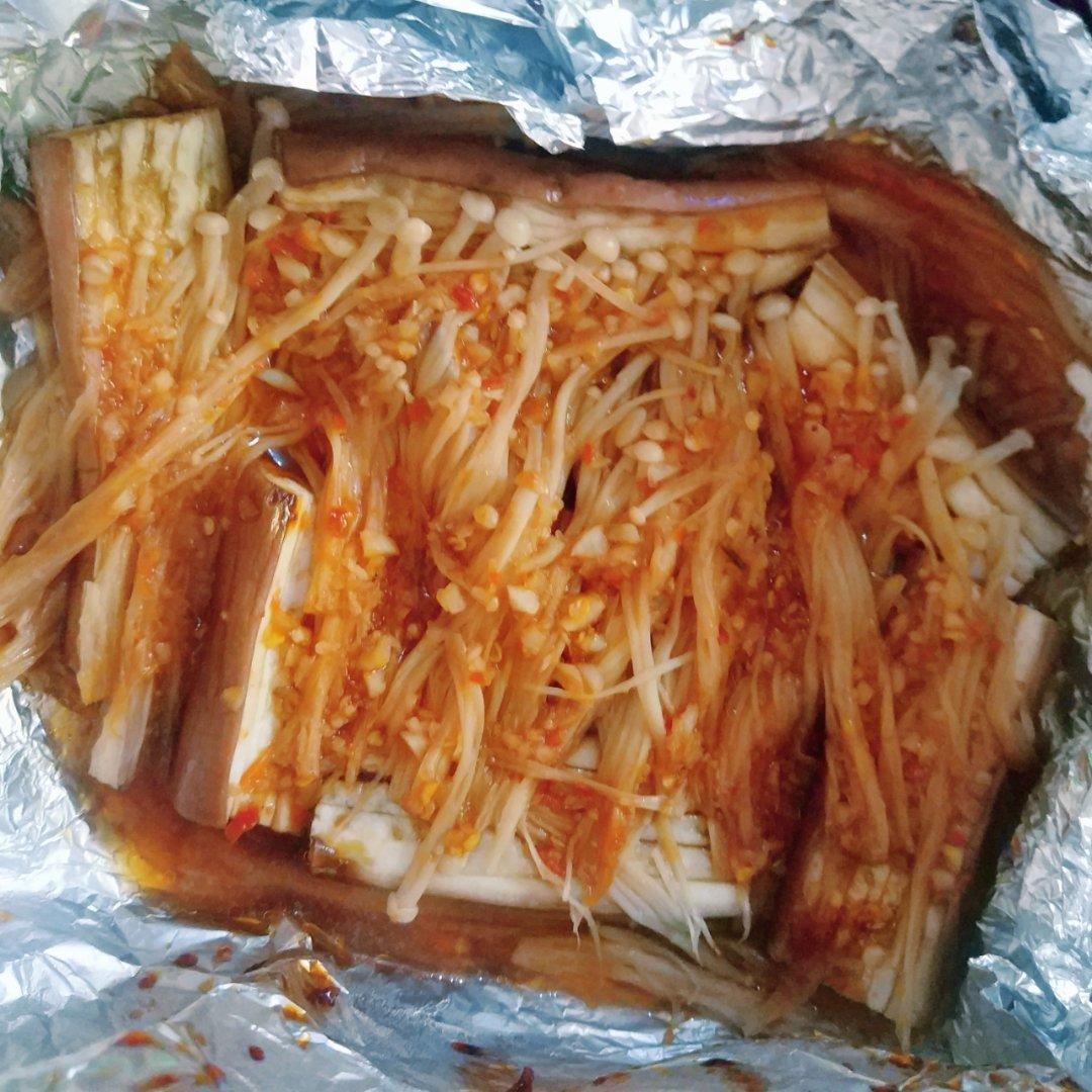 烤茄子金针菇之战死沙场