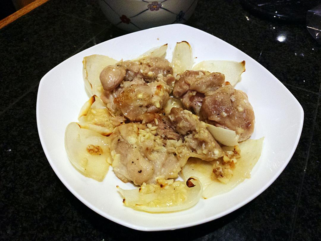 酷炫屌炸天好吃的煎鸡胸肉（香蒜蜂蜜煎鸡胸肉）