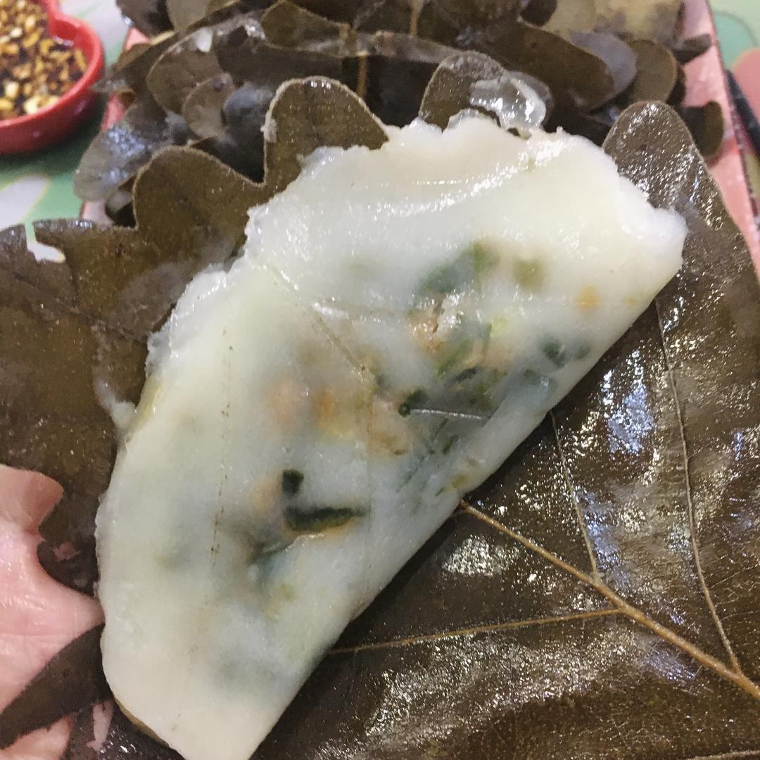 东北特色美食桲椤叶饼