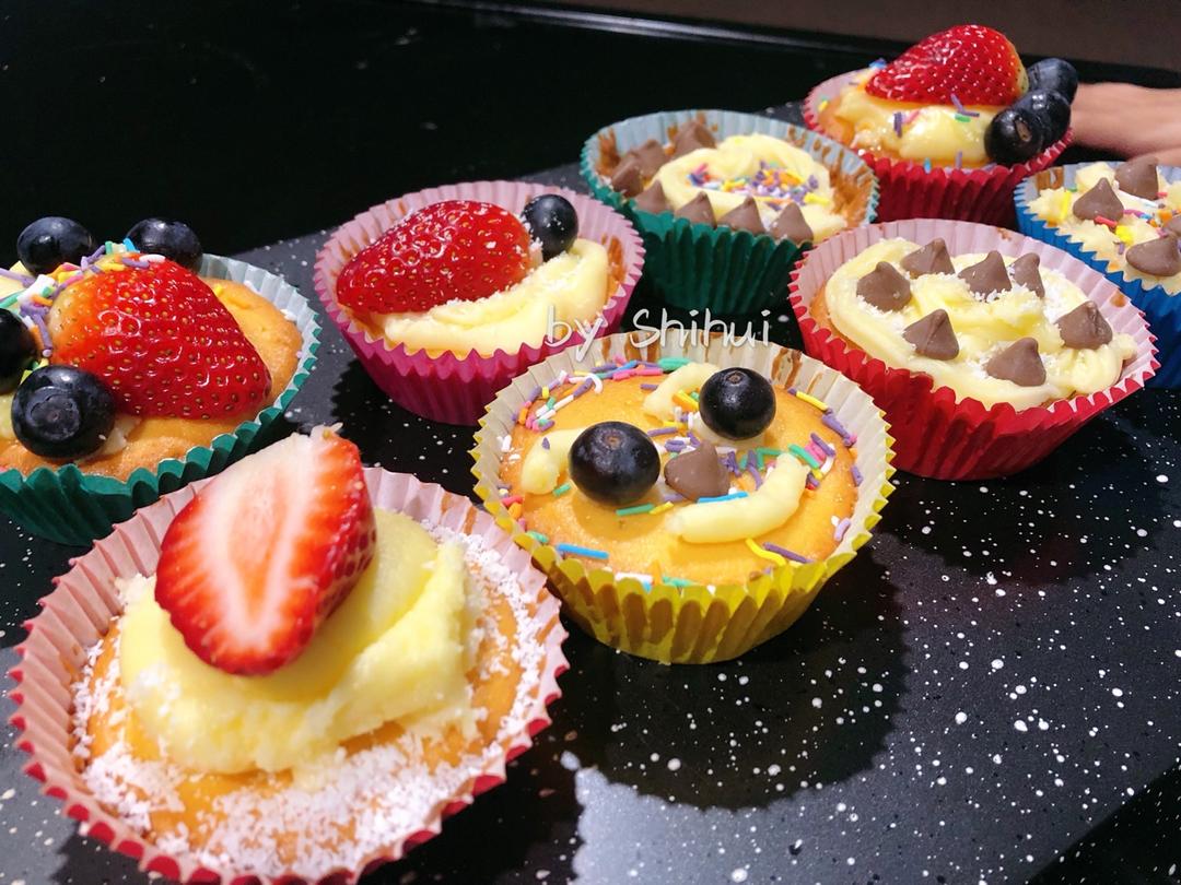 鲜奶油戚风杯子蛋糕（纸杯蛋糕）