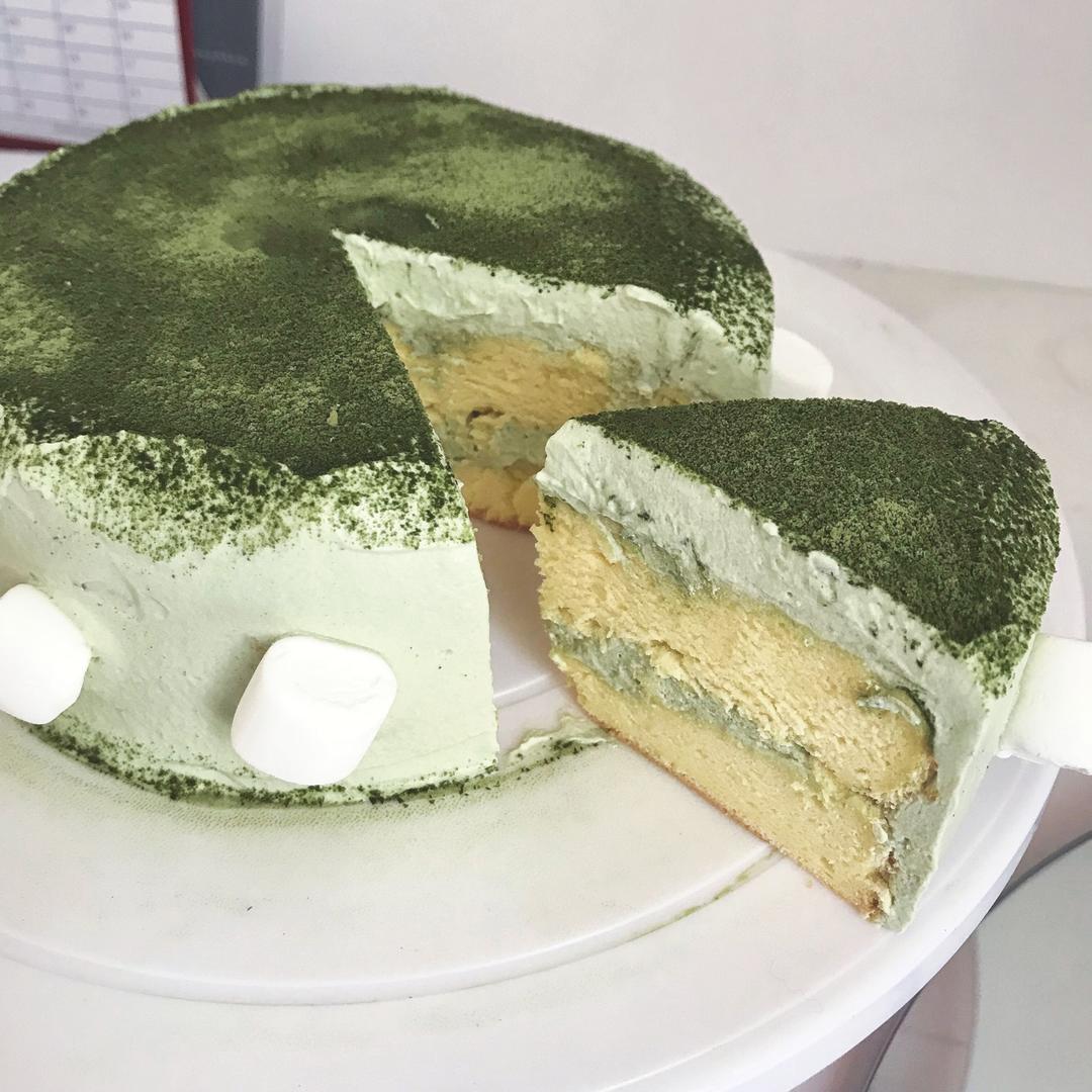 巧克力抹茶慕斯蛋糕