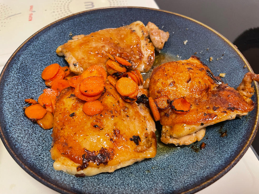 快手零失败的蒜香煎鸡扒