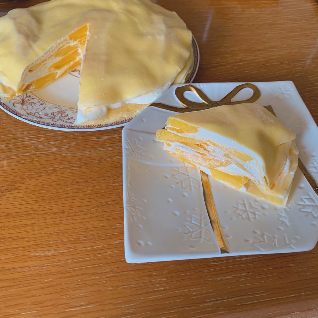 6寸千层芒果蛋糕（附雀巢淡奶油变硬小秘籍）