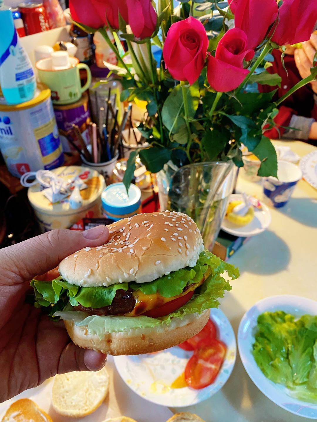 家庭懒人汉堡的做法