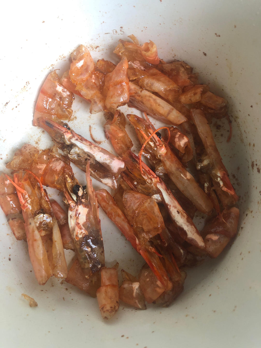 熬虾油炸虾头