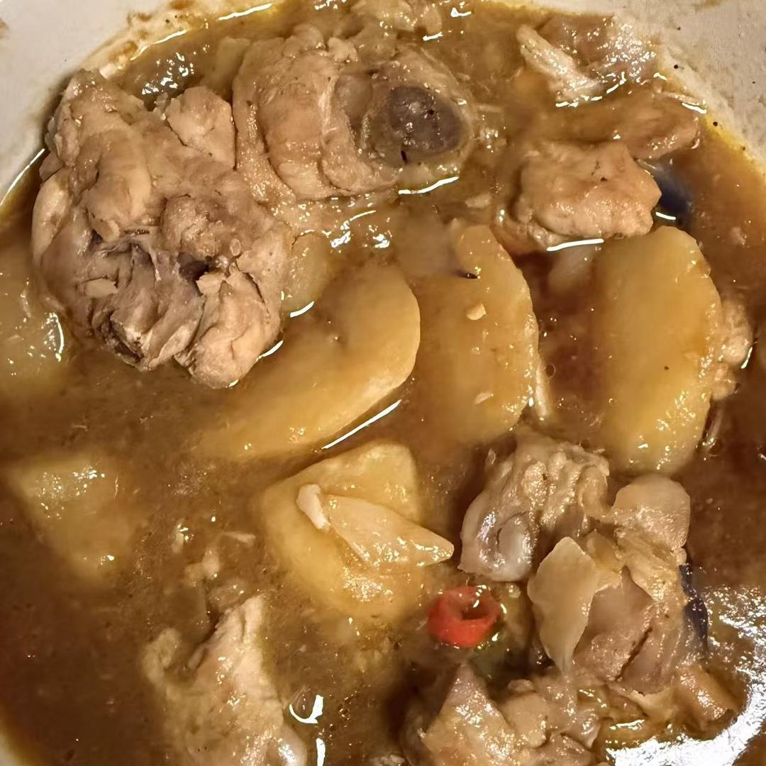 鸡腿炖蔬菜（土豆洋葱）