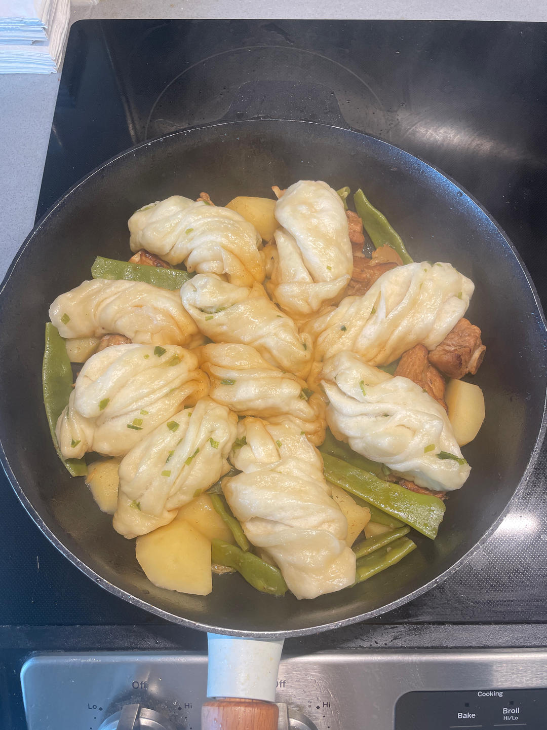 排骨豆角焖卷子