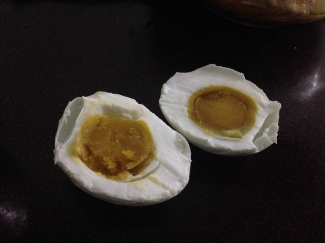 朴素的咸鸭蛋
