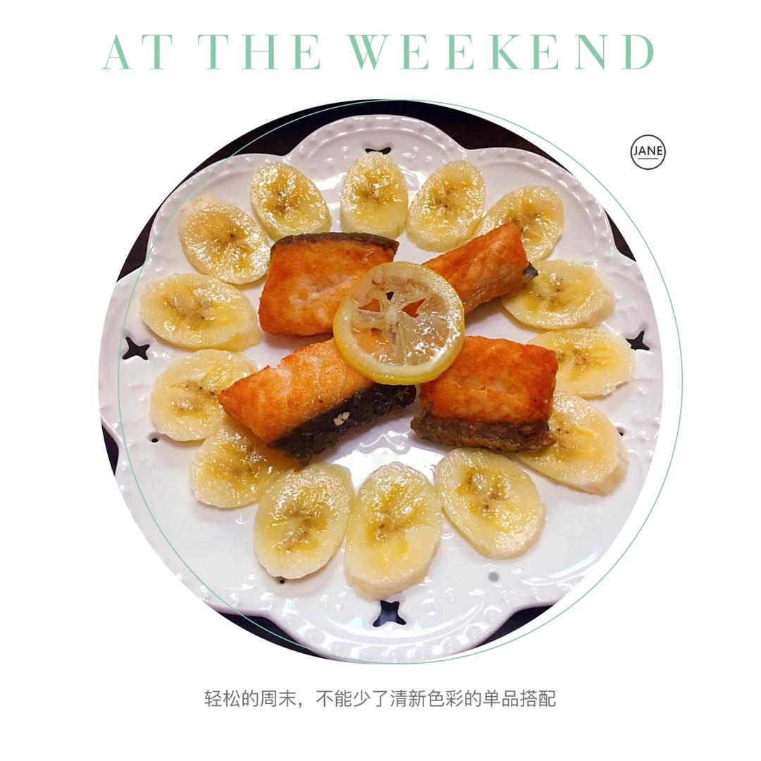 煎三文鱼（最朴素，脆皮好吃不浪费～）