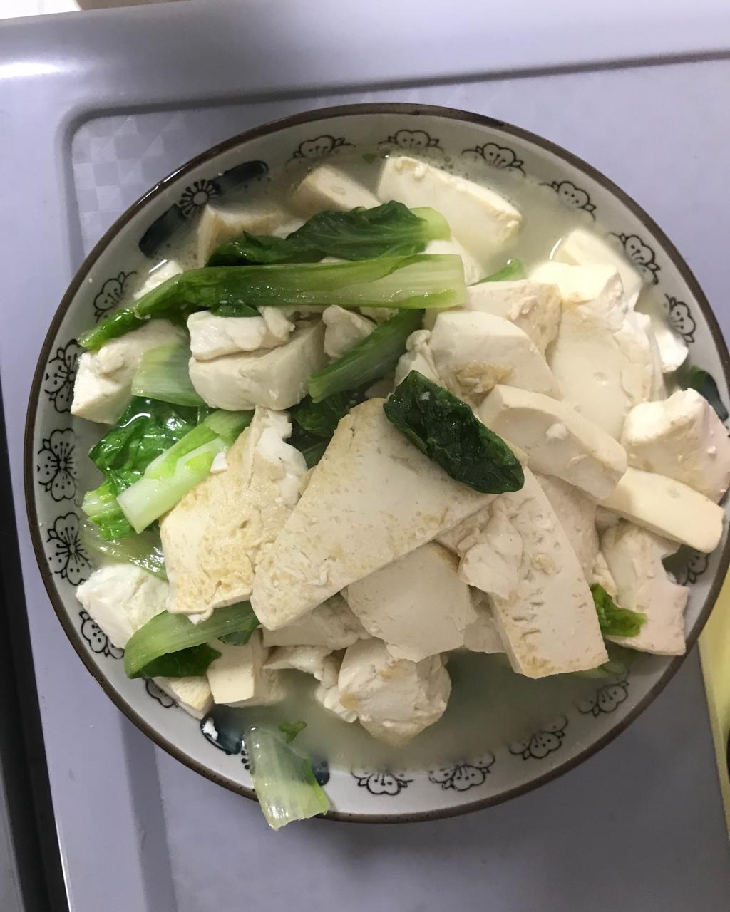小白菜炒豆腐