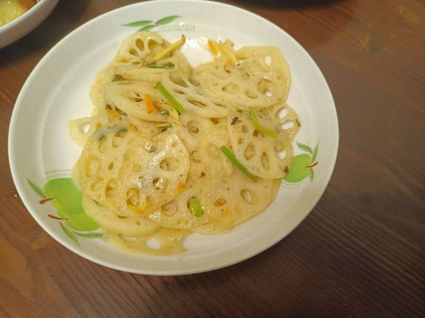 清炒藕片