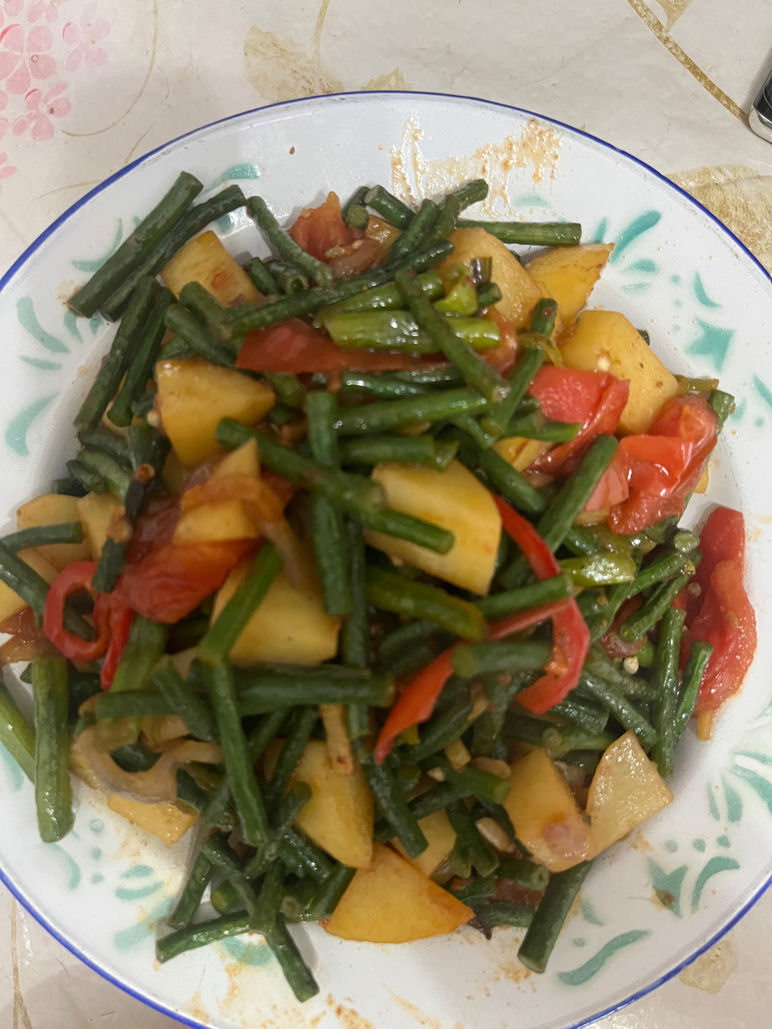家常菜——土豆烧豆角