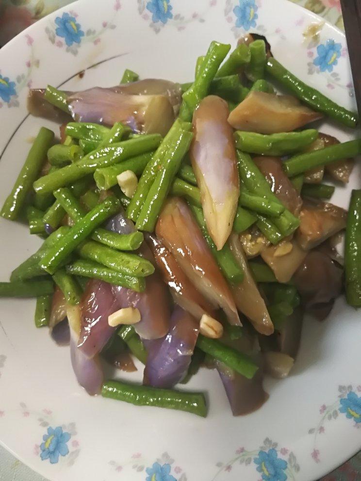 茄子炒豆角（改良版 健康少油）