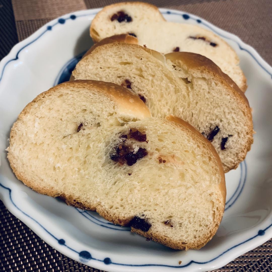蔓越莓辫子面包