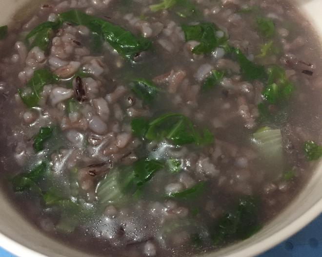 养胃紫米蔬菜粥的做法
