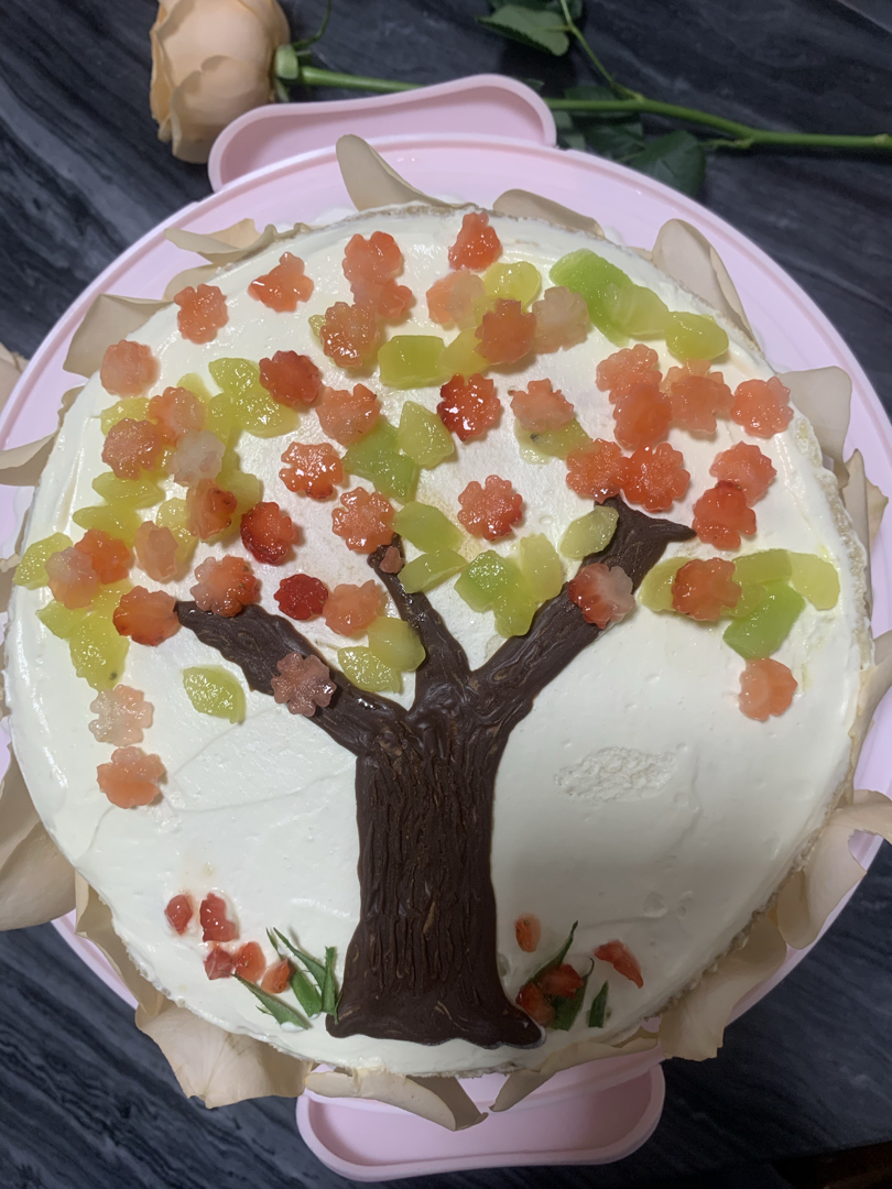 送你一棵樱花树-草莓蛋糕水果蛋糕生日蛋糕装饰