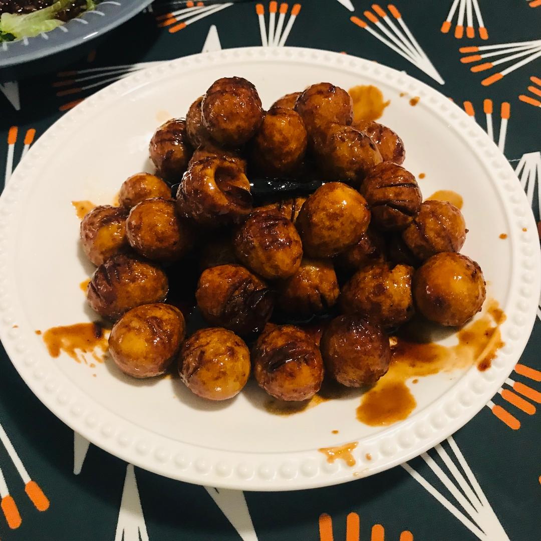 糖醋虎皮鹌鹑蛋