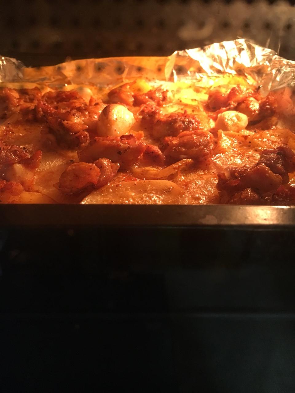 新奥尔良烤鸡腿土豆