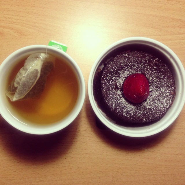 两分钟微波炉巧克力蛋糕