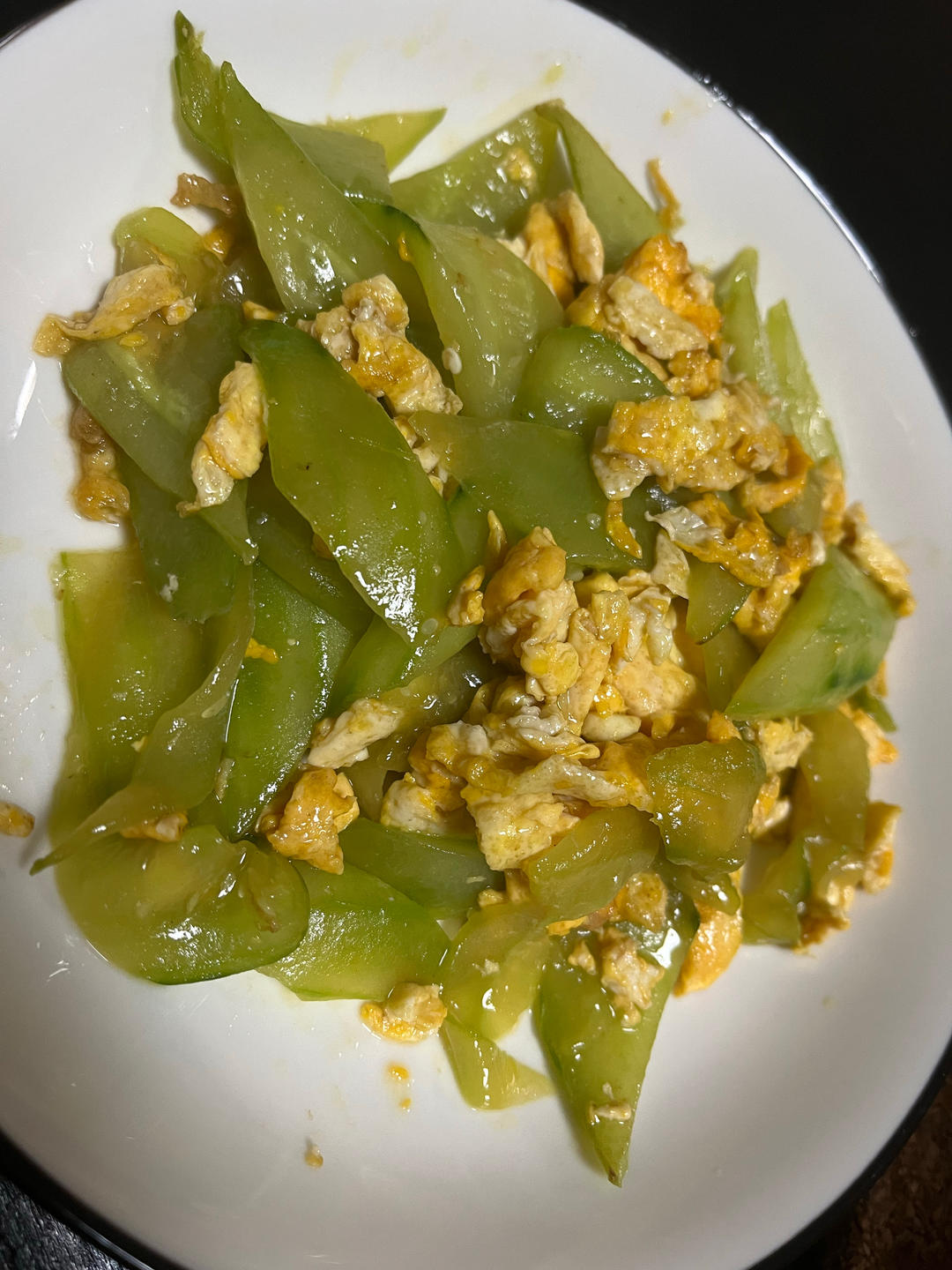 黄瓜炒鸡蛋 （青瓜炒鸡蛋）