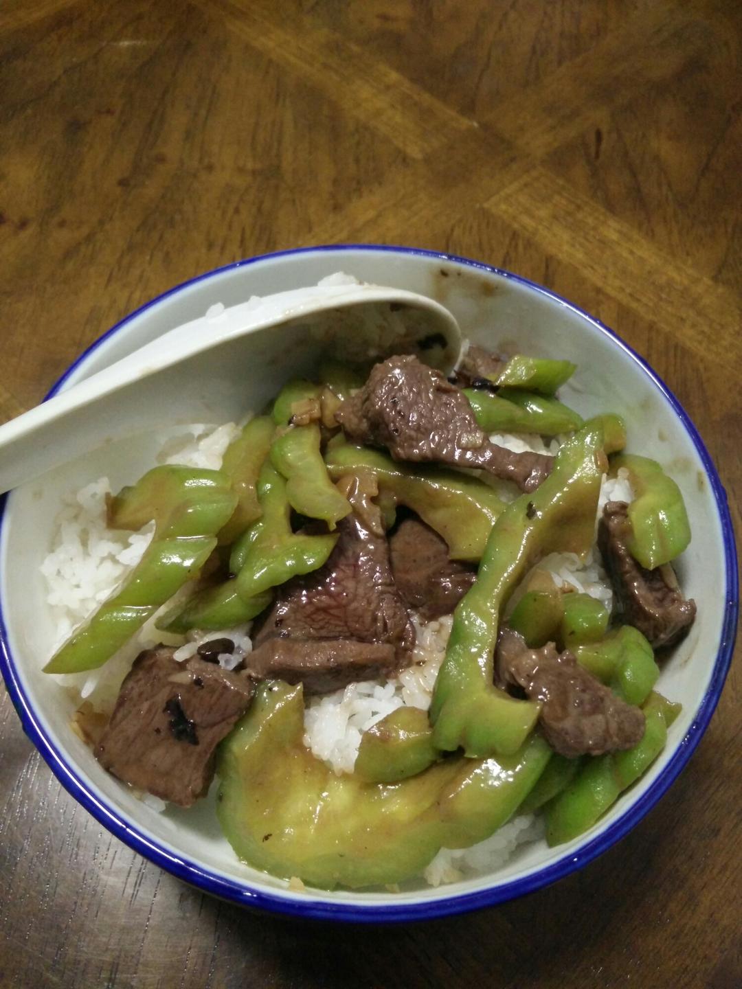 耗油苦瓜炒牛肉