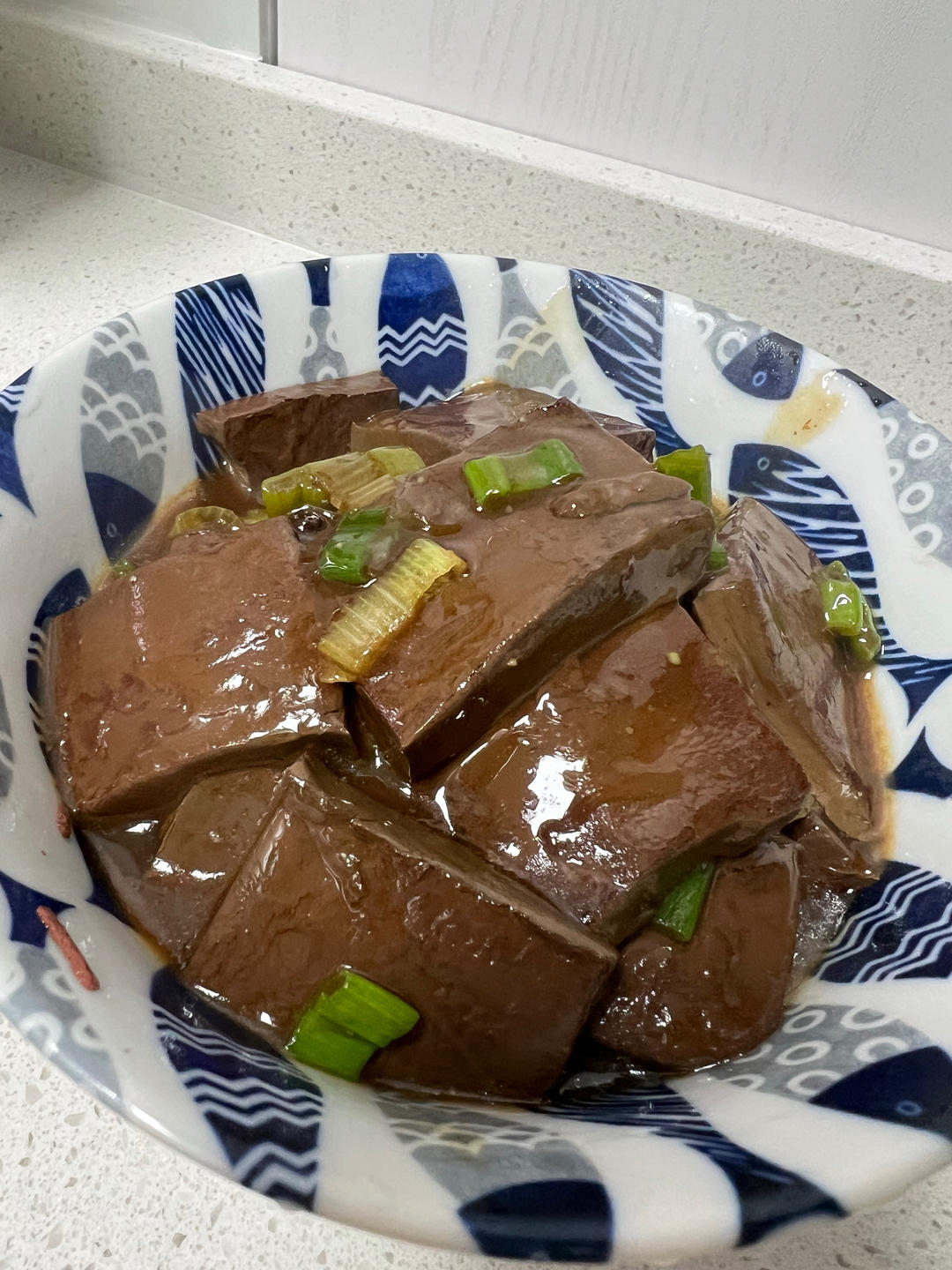 大葱冒鸭血（炒鸭血）