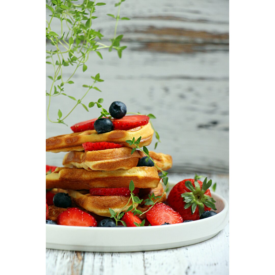 芝麻酸奶华夫饼