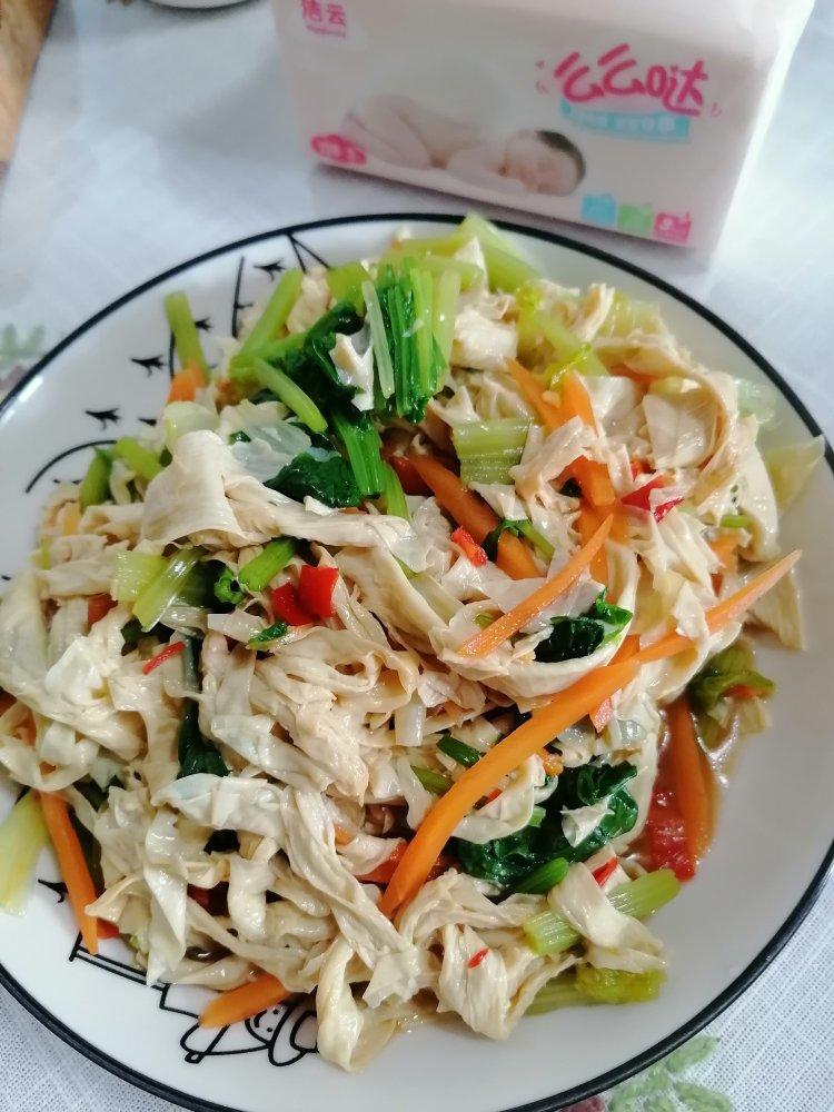 凉拌油豆皮