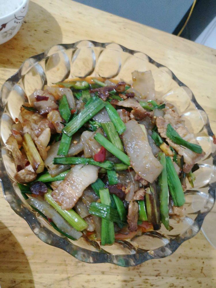 苕皮蒜苗回锅肉（超下饭）