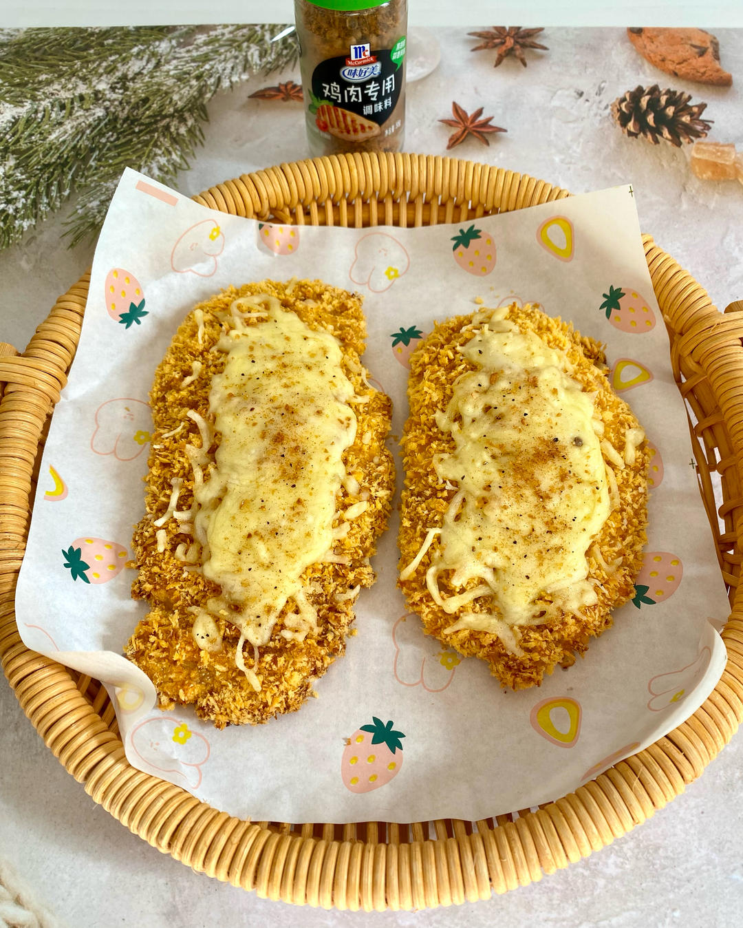 味好美香酥芝士烤鸡排的做法 步骤9