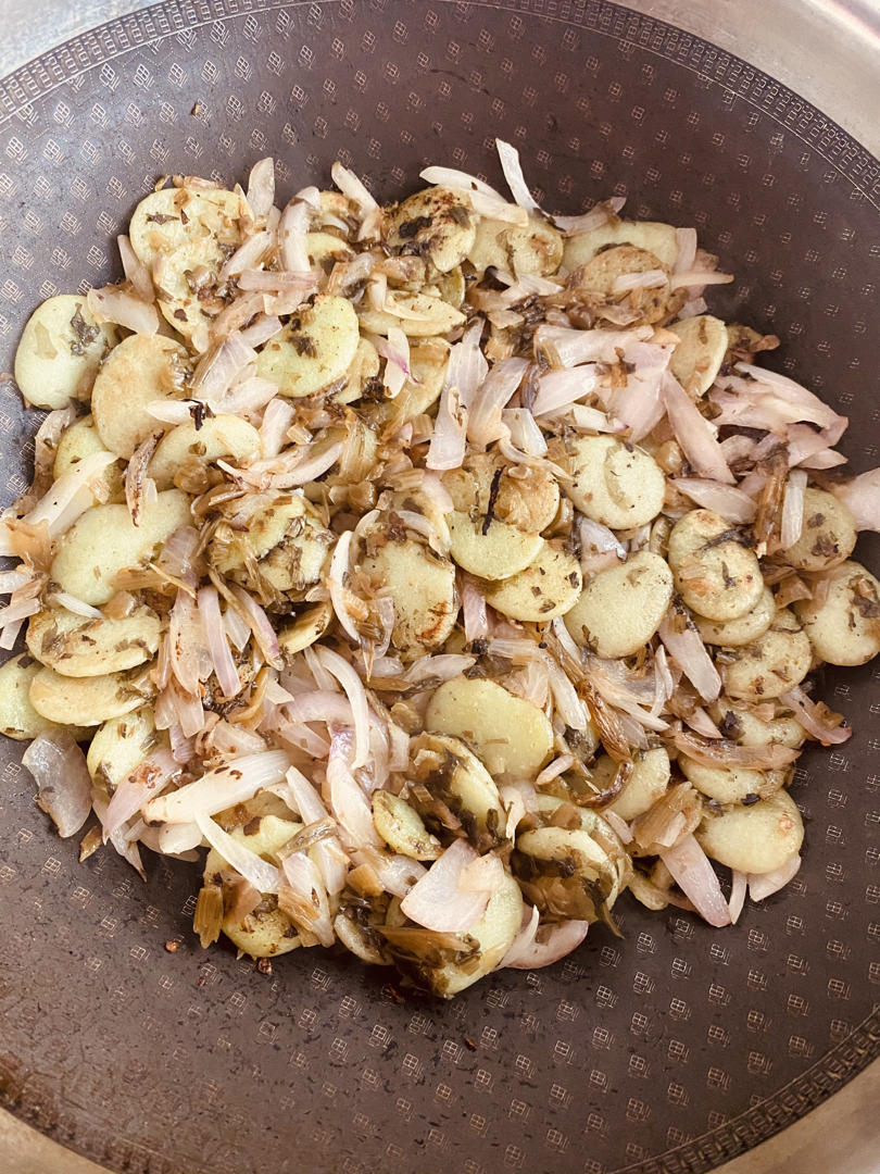 清炒豆饼
