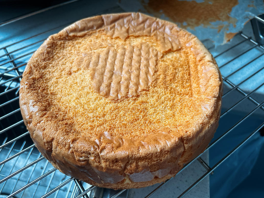 超柔软6寸戚风蛋糕(附8寸配方)零失败 超详细‼️含操作视频