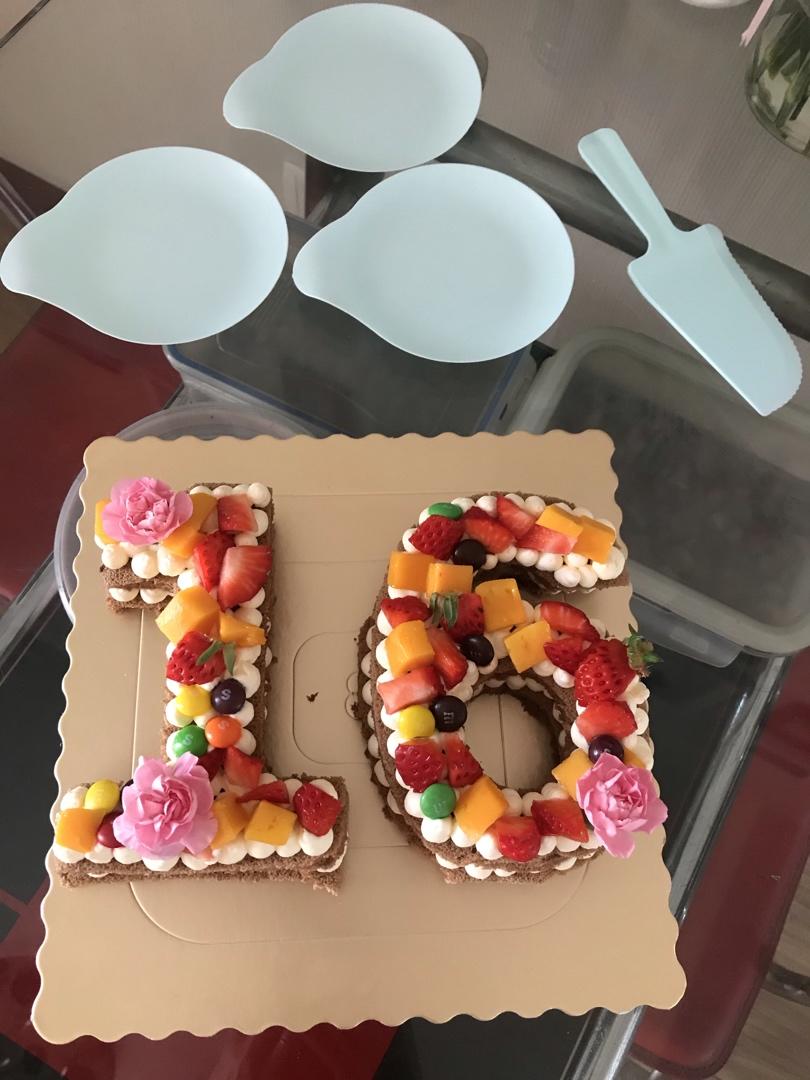 数字生日蛋糕(不用抹面技巧,新手也能搞定的高颜值水果裸蛋糕)