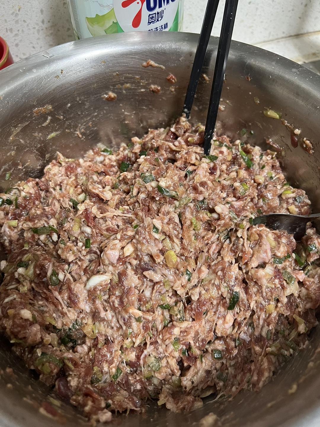 大葱牛肉饺子馅、包子馅