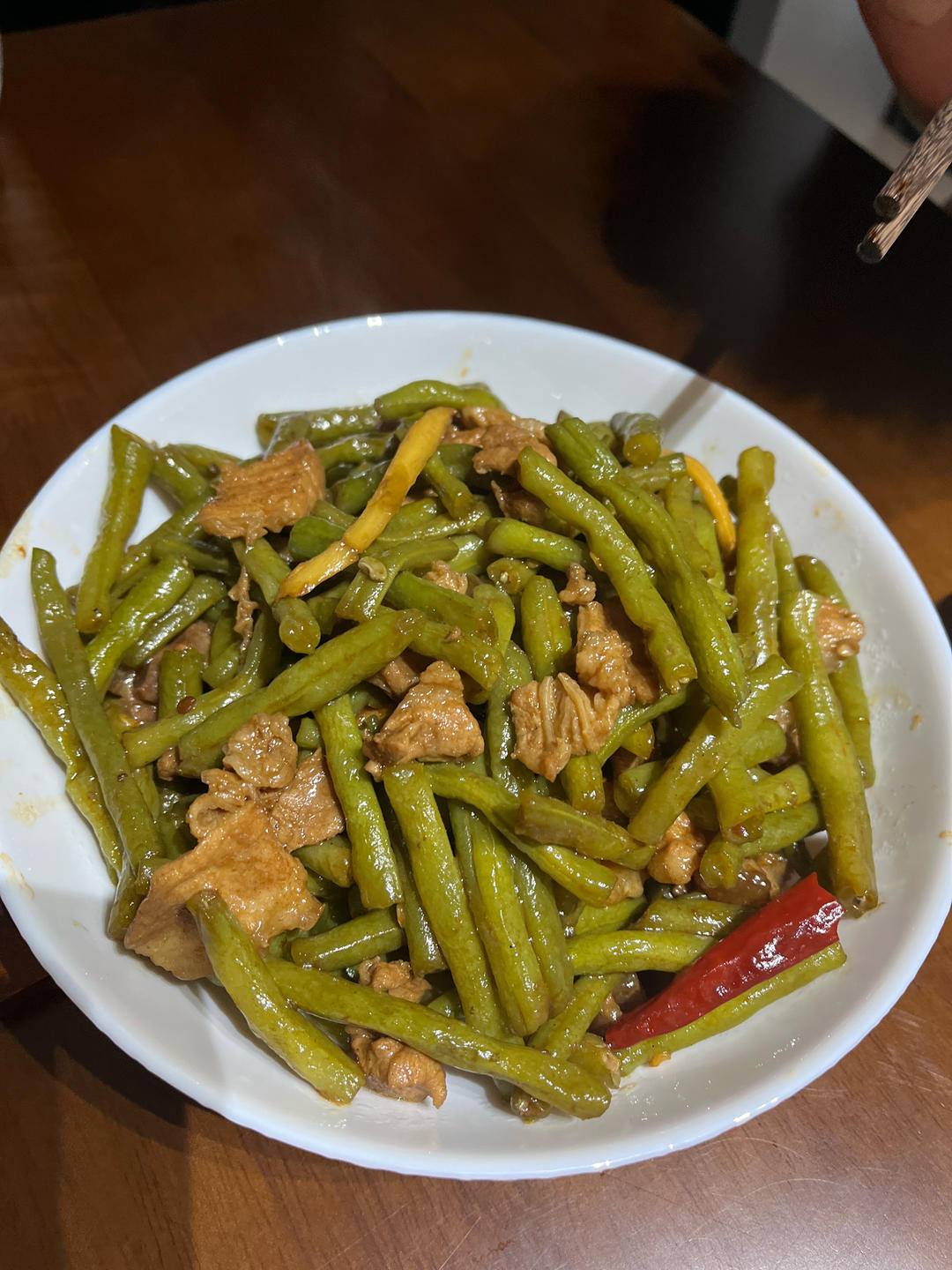 四季豆烧肉