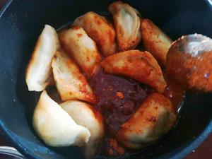 🌶韩式辣煎饺‼️炒年糕粉&饺子💯的做法 步骤3